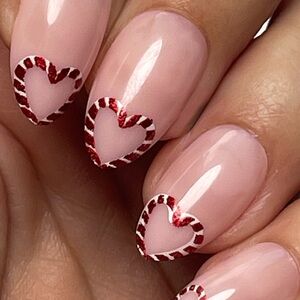 Chic Heart Nail Art Design